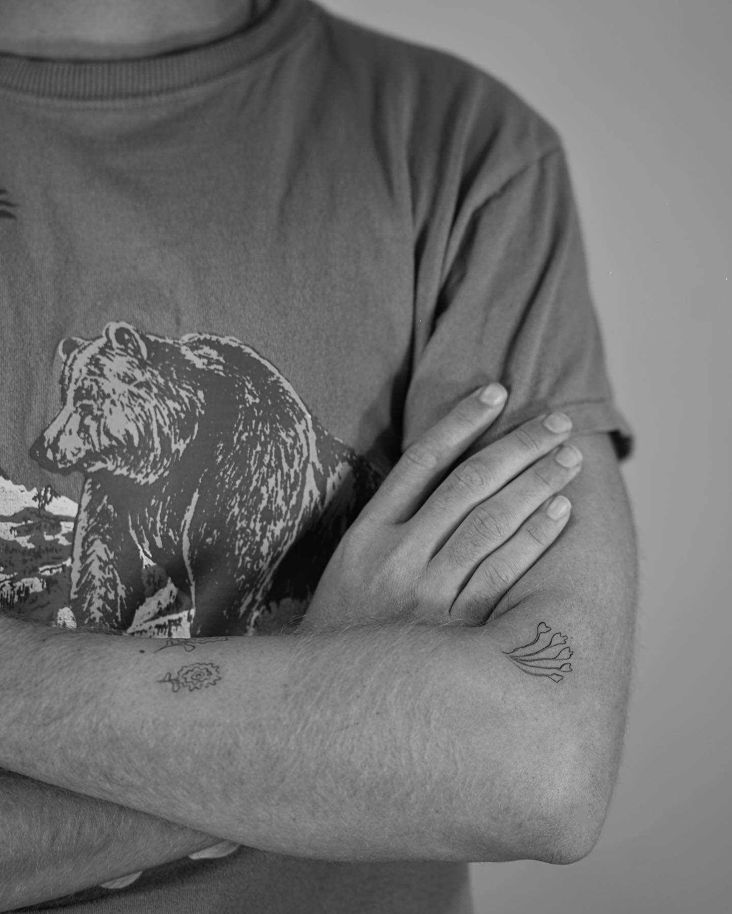 Tatuaje de animal en brazo, línea fina Sinkply Madrid