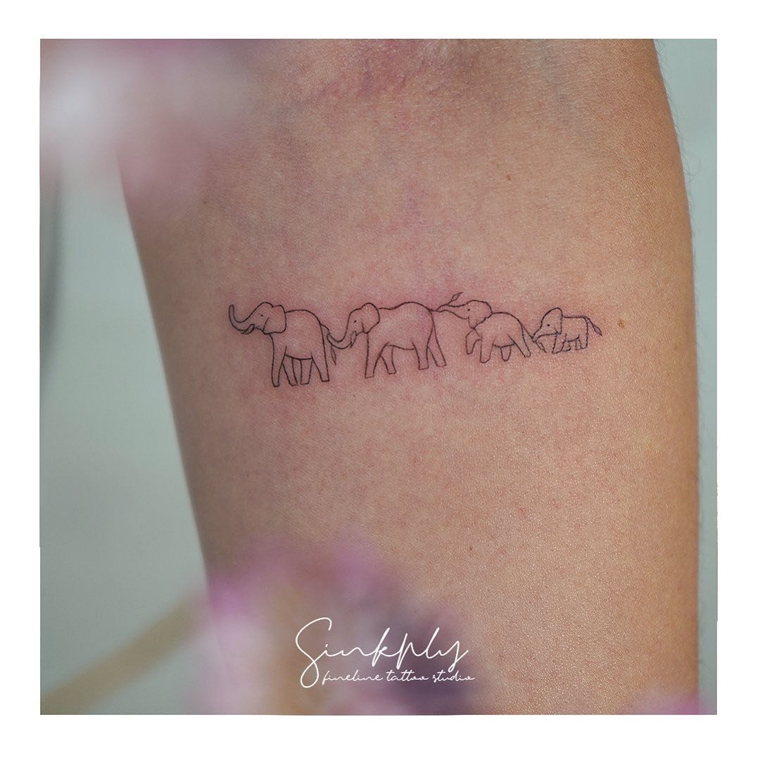 Fineline-Tattoo · Tier · Bein · Sinkply Zürich
