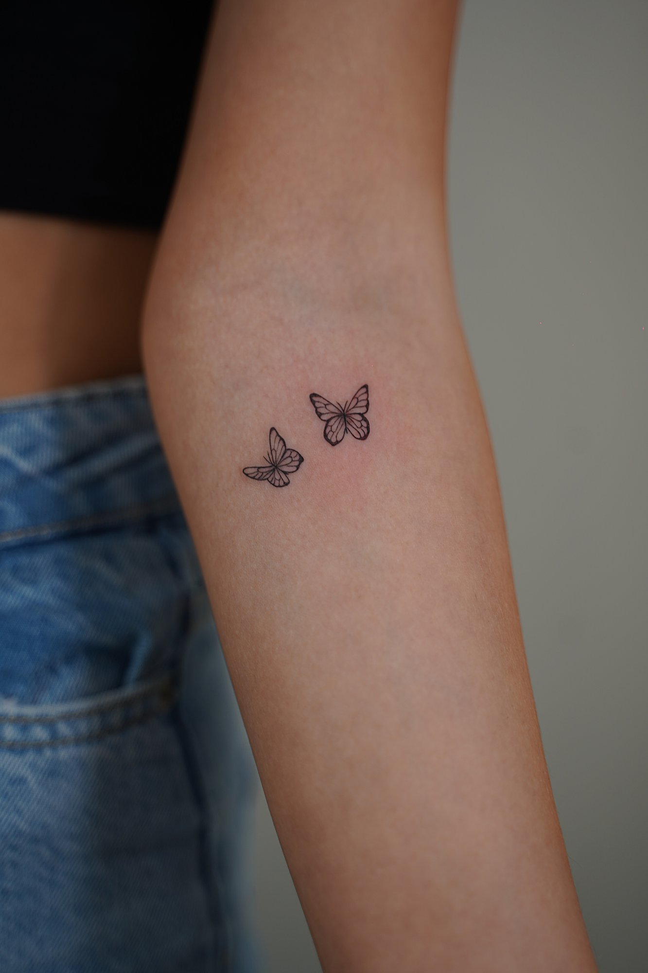 Tatuaje de buho en zona desconocida, línea fina