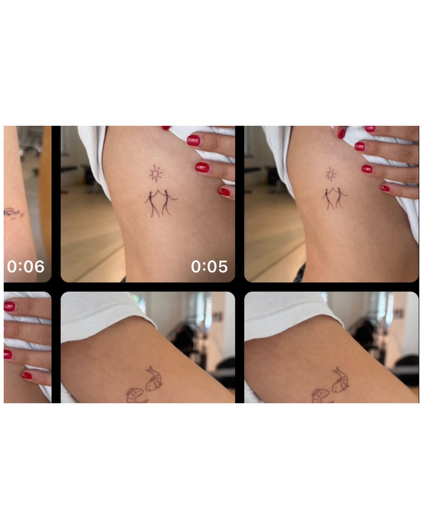Tatuaje de sol en antebrazo, línea fina Sinkply Madrid