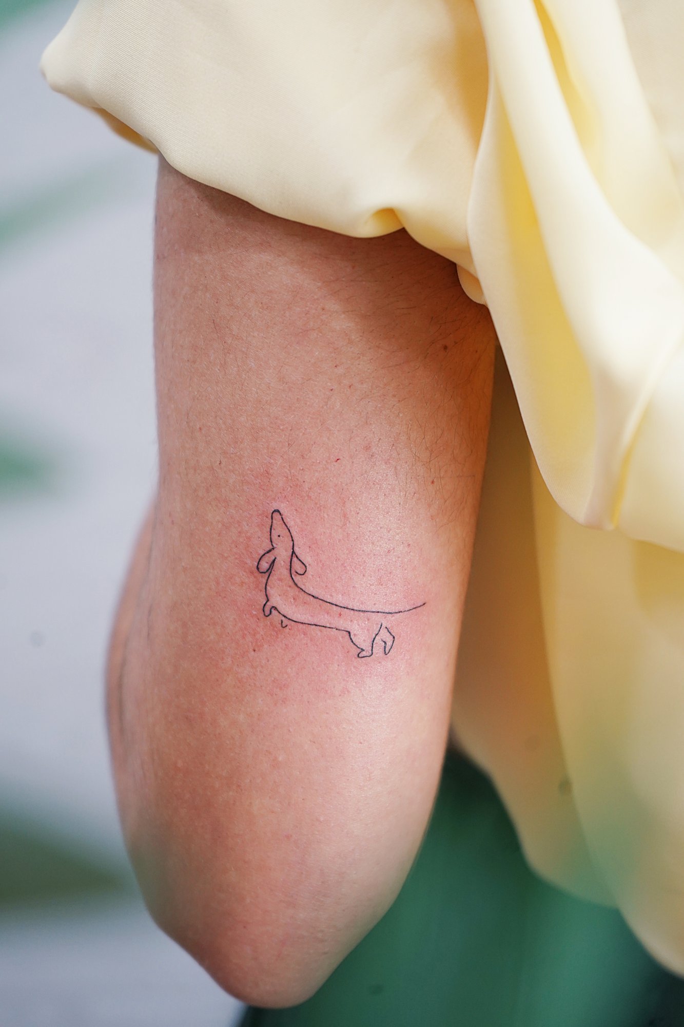 Tatuaje de estrella en costilla, línea fina