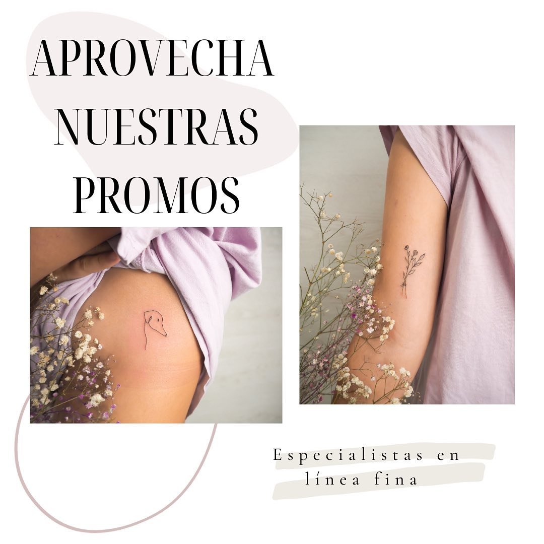 Tatuaje de flor en antebrazo, línea fina Sinkply Madrid
