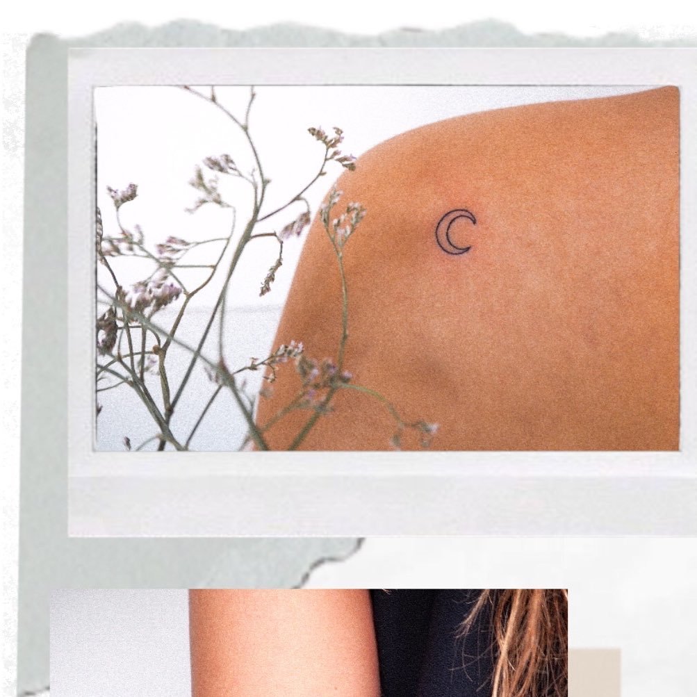Tatuaje de flor en espalda, línea fina Sinkply Madrid