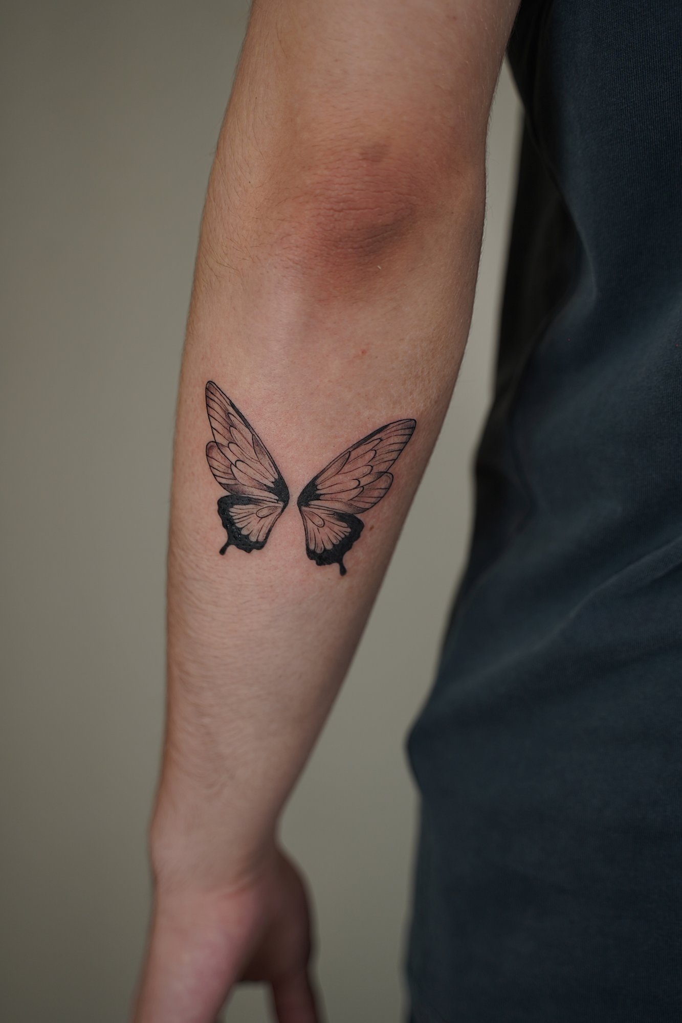 Tatuaje de frase why not en zona desconocida, línea fina