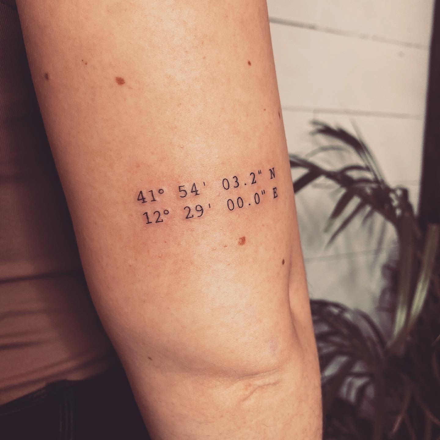 Tatuaje de frase en antebrazo, línea fina Sinkply Madrid