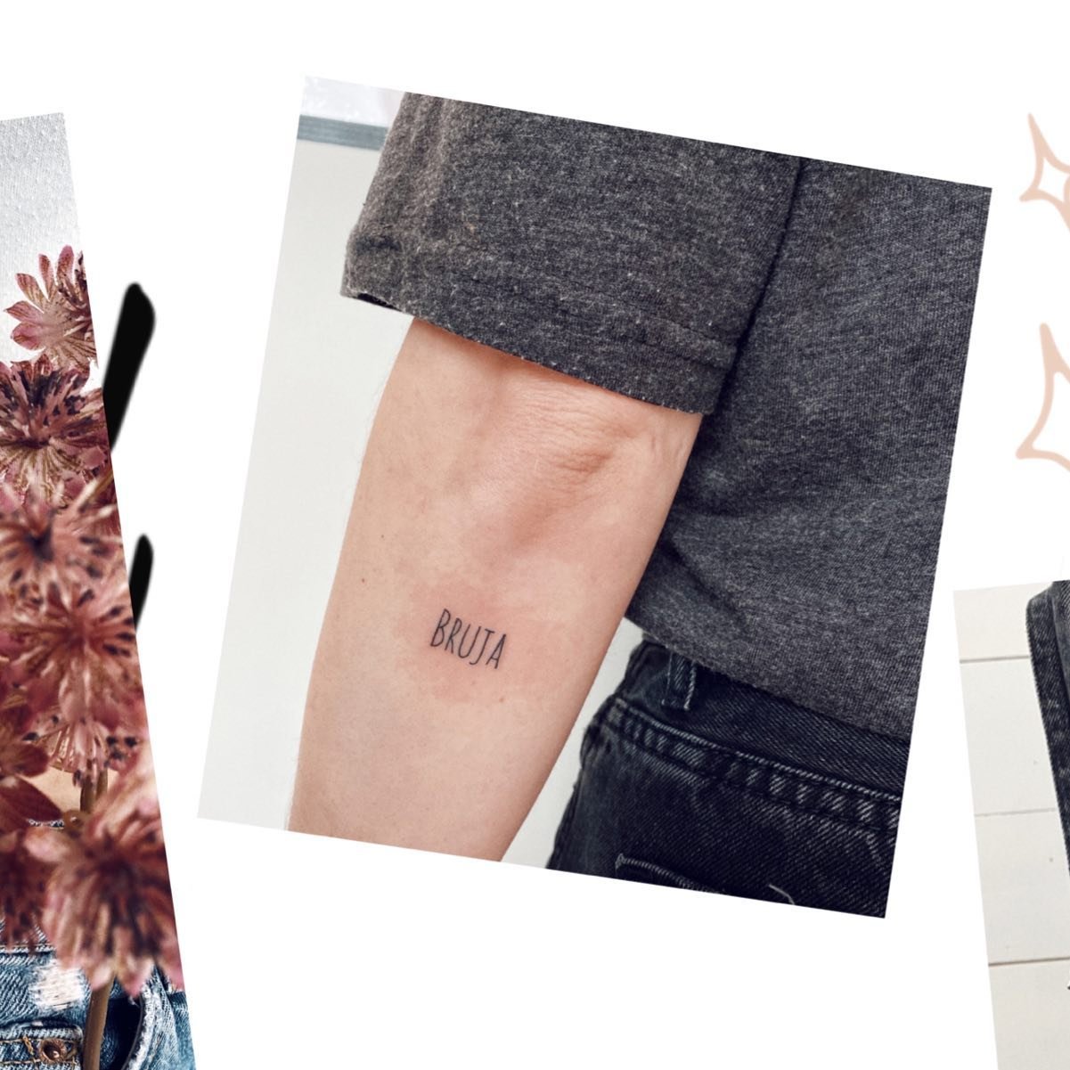 Tatuaje de frase en antebrazo, línea fina Sinkply Madrid