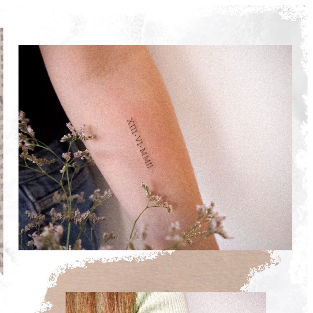 Tatuaje de frase en antebrazo, línea fina Sinkply Madrid