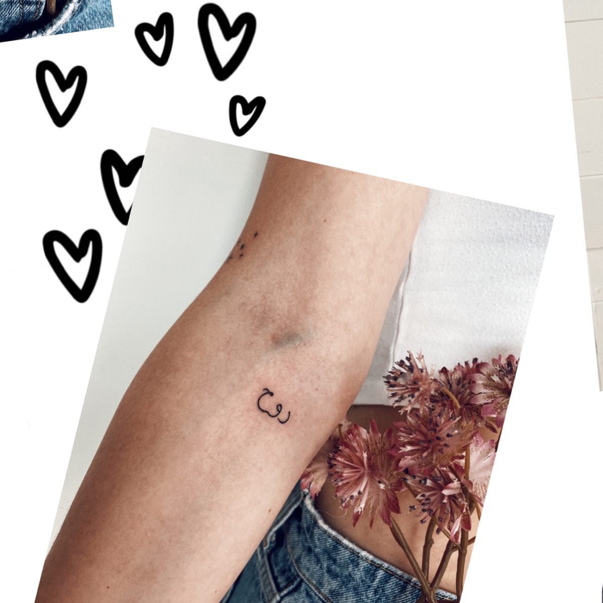Tatuaje de frase en antebrazo, línea fina Sinkply Madrid