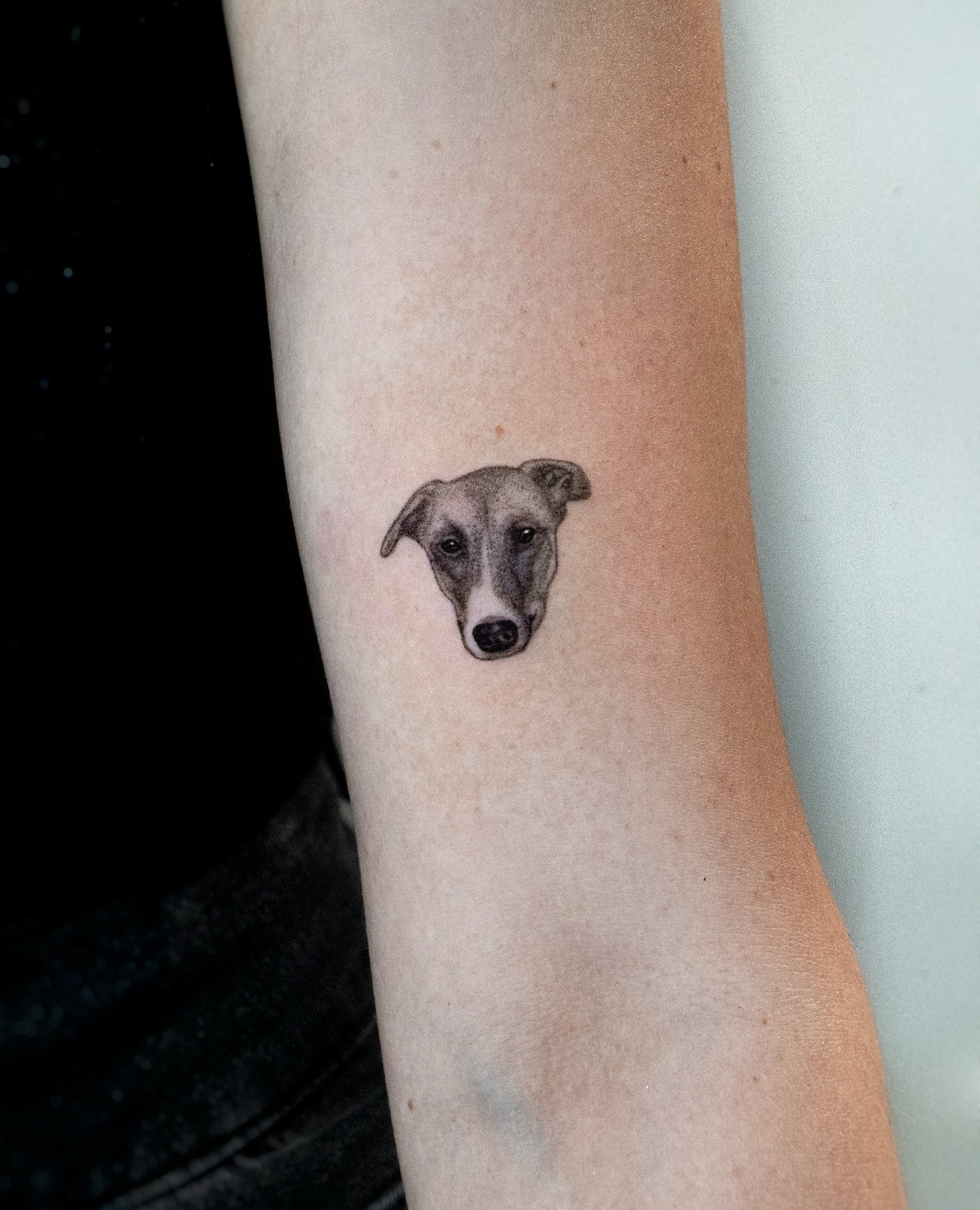 Tatuaje de diseño en antebrazo, línea fina Sinkply Madrid