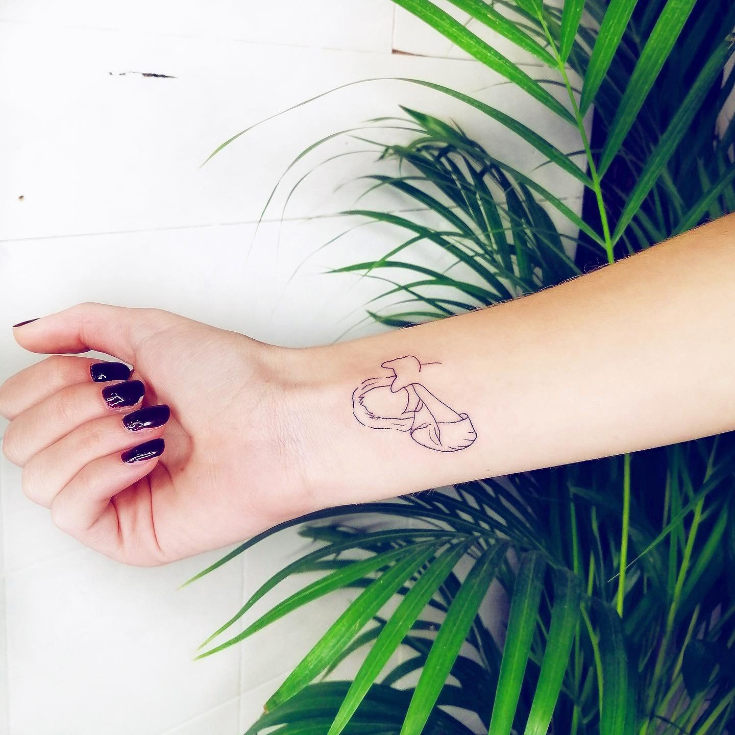 Fineline-Tattoo · Objekt · Unterarm · Sinkply Zürich