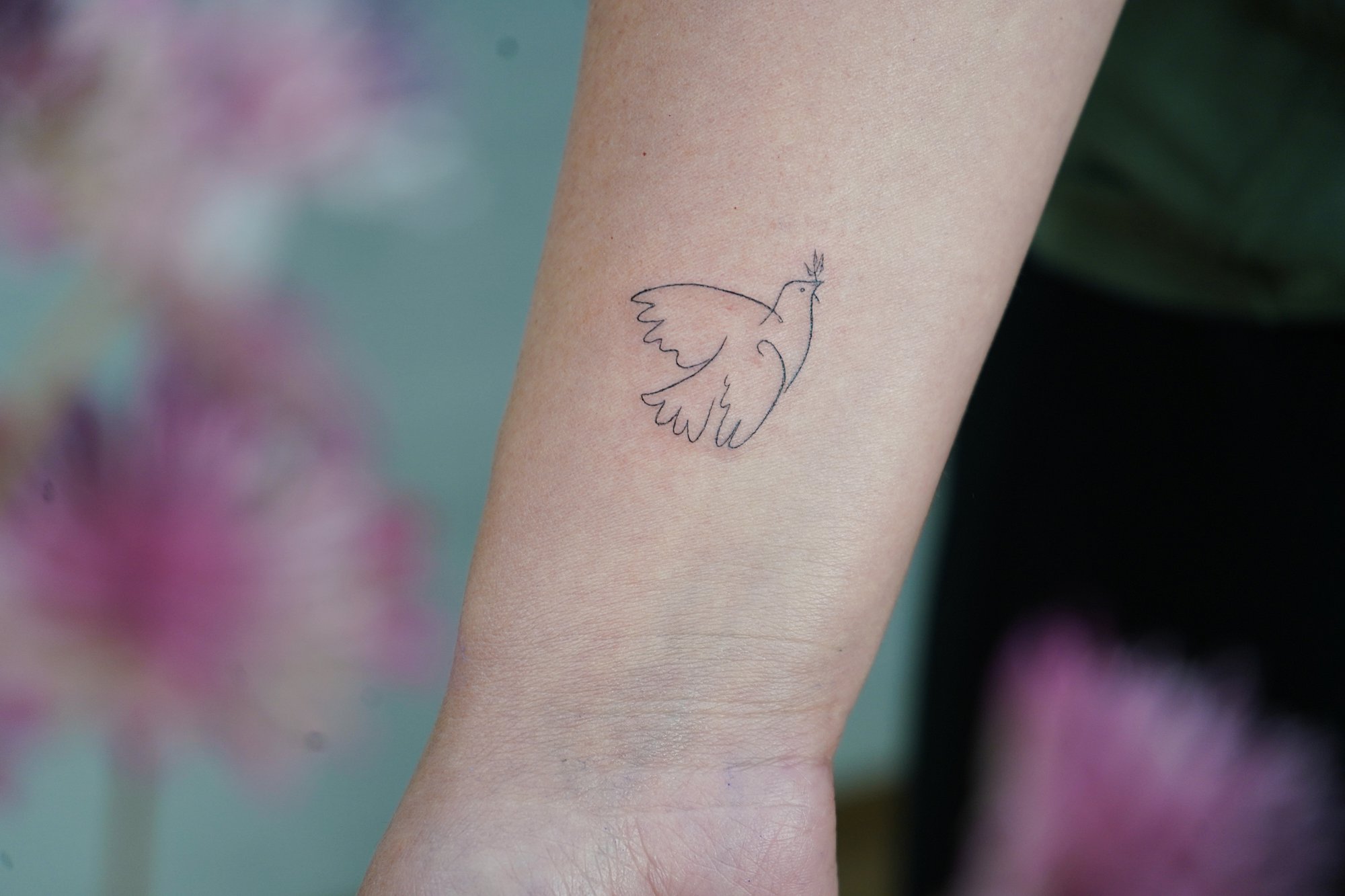 Tatuaje de foto simple en zona desconocida, línea fina