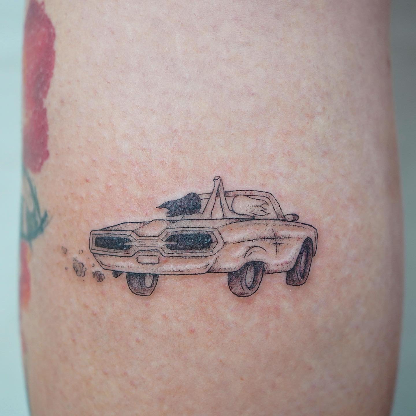 Tatuaje de retrato en antebrazo, línea fina Sinkply Madrid