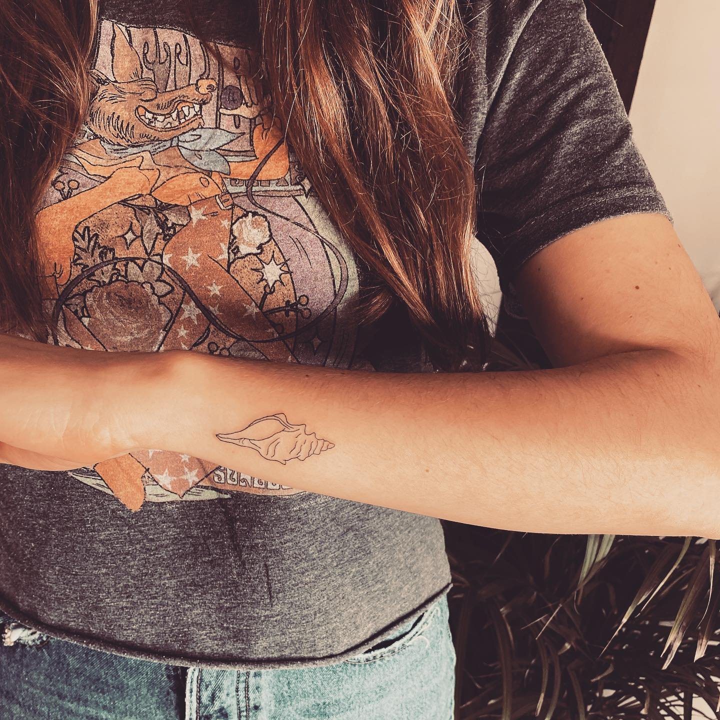 Tatuaje de matching en antebrazo, línea fina Sinkply Madrid