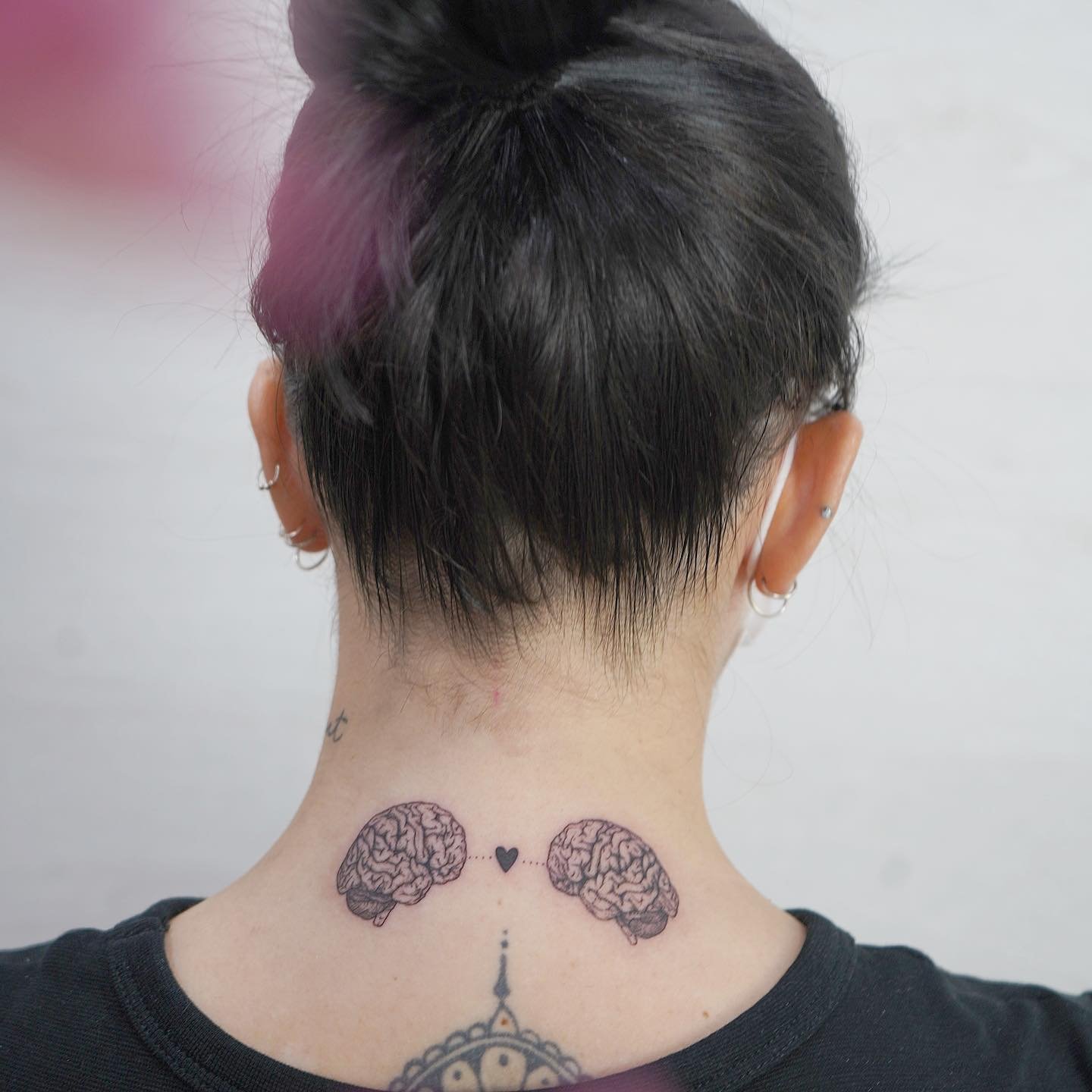 Tatuaje de matching en antebrazo, línea fina Sinkply Madrid