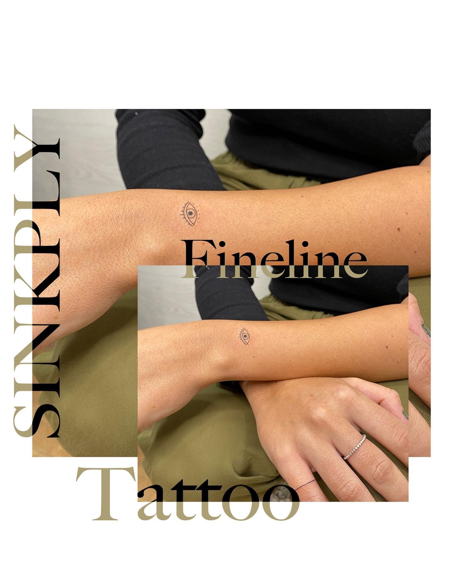 Tatuaje de matching en antebrazo, línea fina Sinkply Madrid