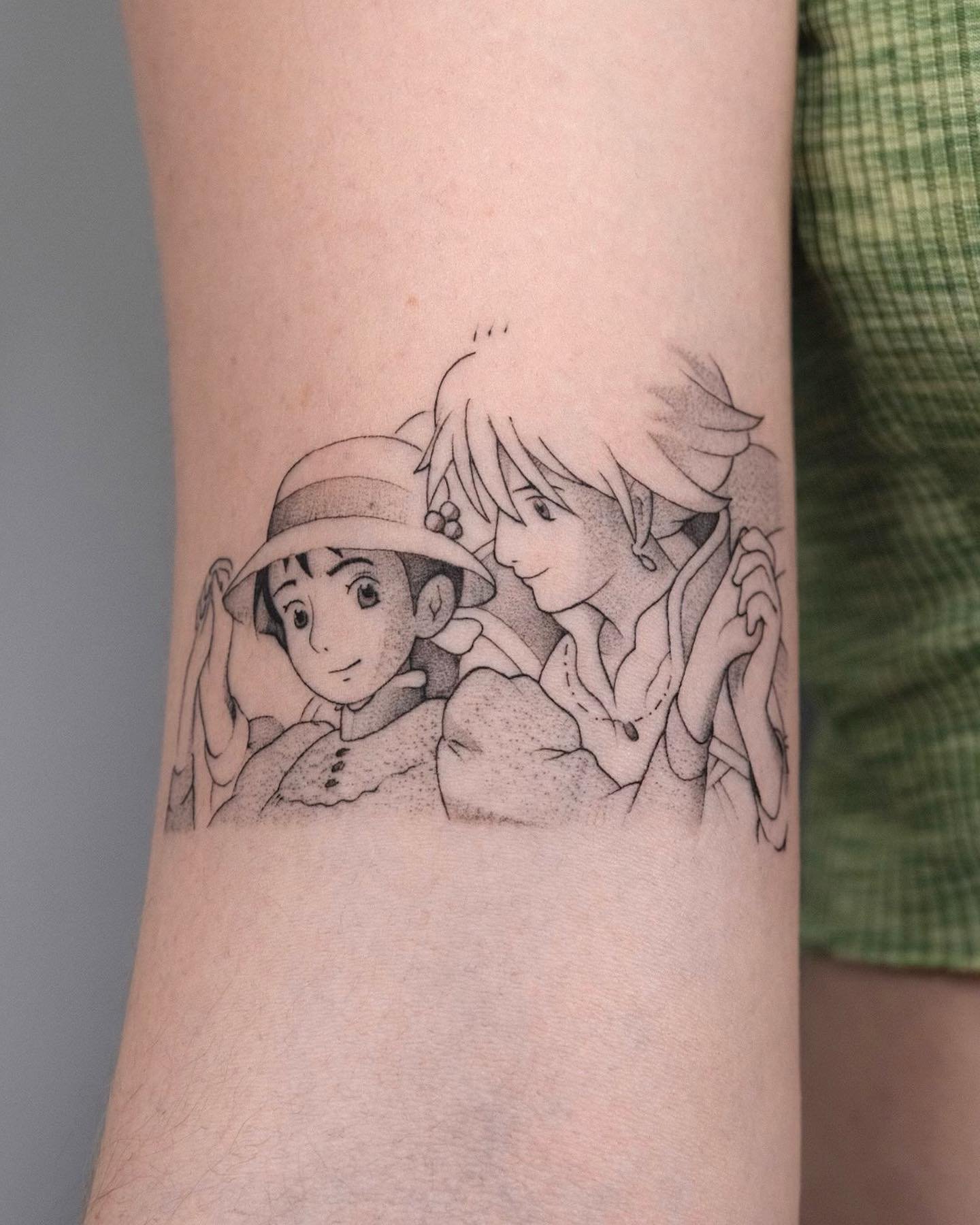 Tatuaje de matching en antebrazo, línea fina Sinkply Madrid