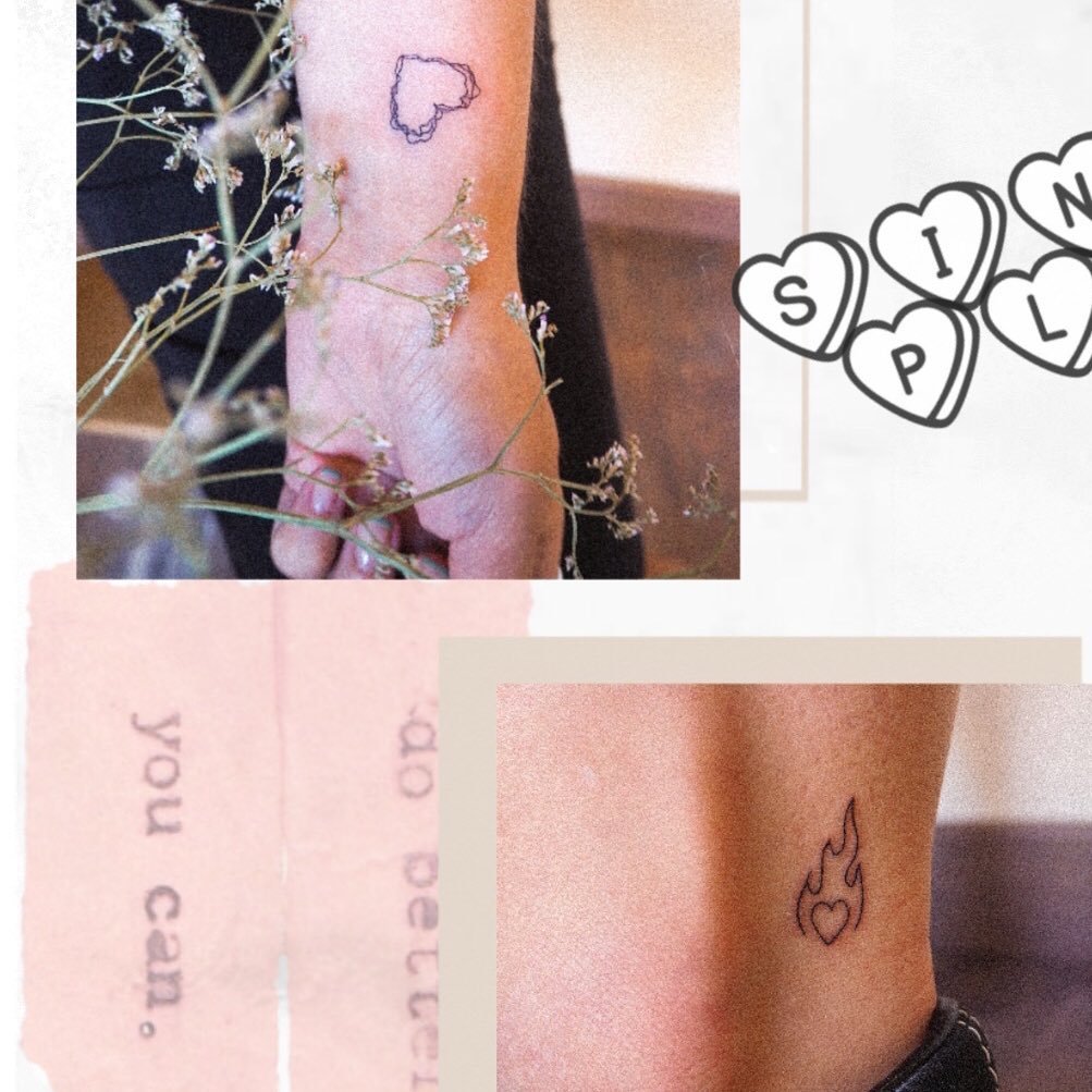 Tatuaje de matching en antebrazo, línea fina Sinkply Madrid