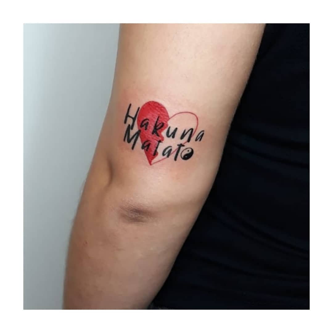 Tatuaje de matching en brazo, línea fina Sinkply Madrid