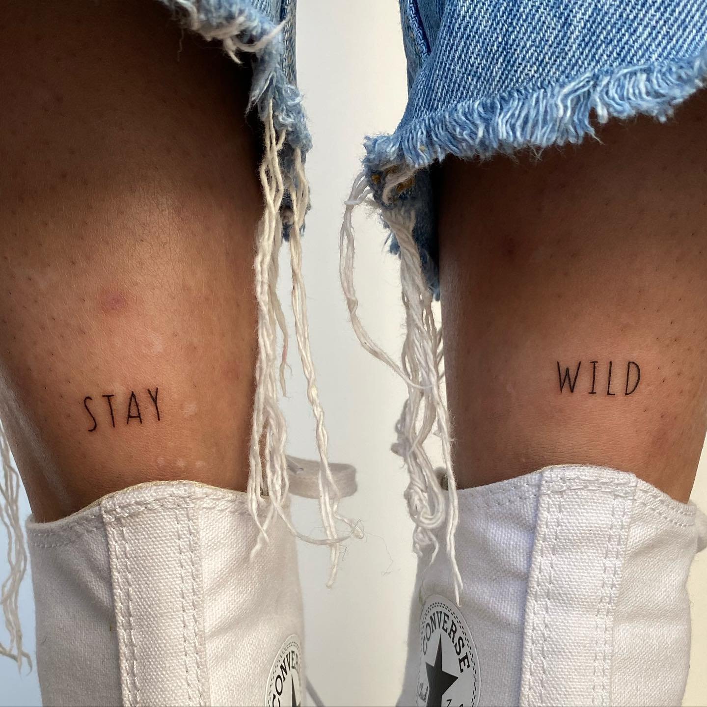 Tatuaje de matching en espalda, línea fina Sinkply Madrid